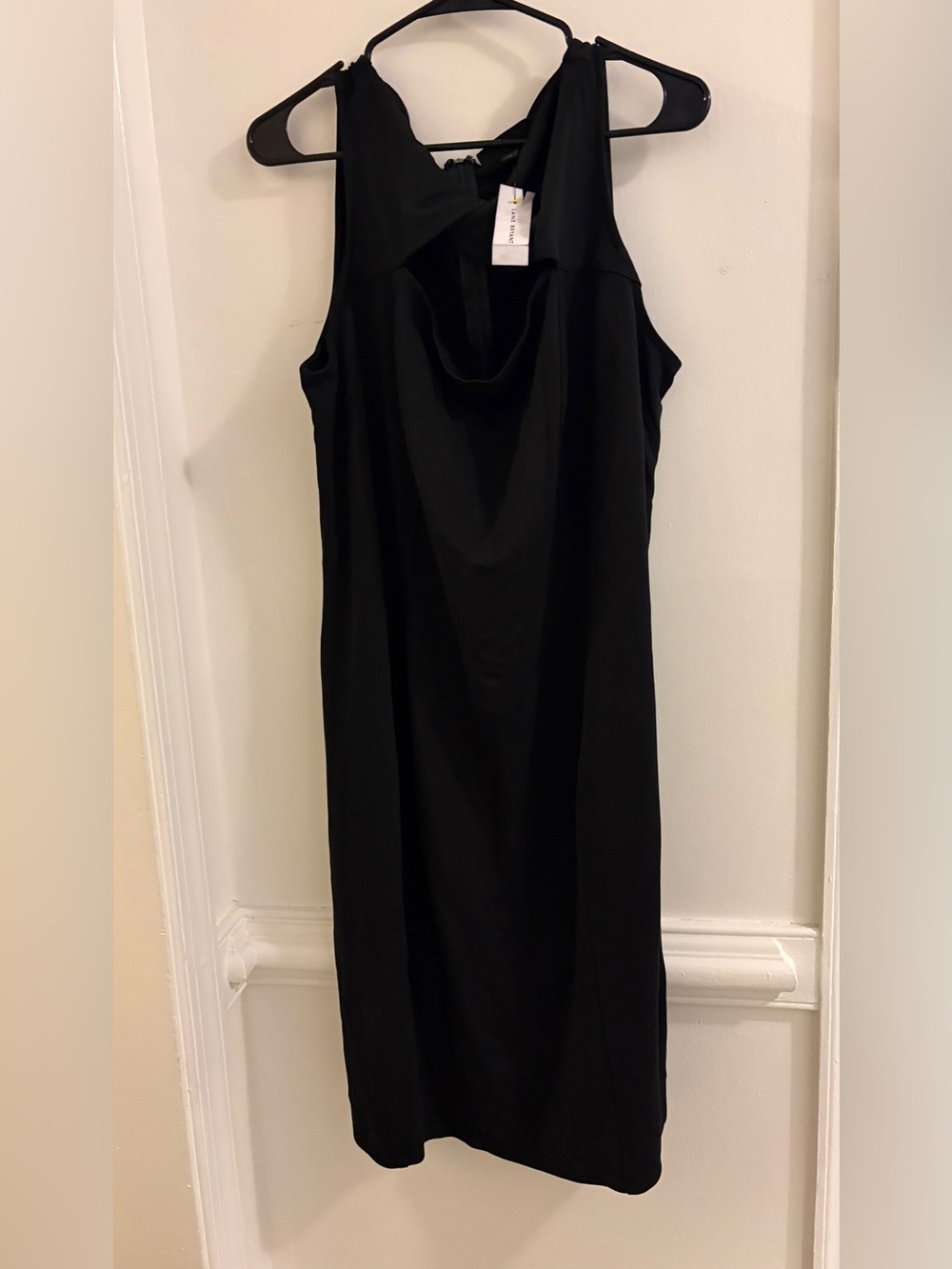 Lane Bryant Black Midi Cut Out Front Detail Dress